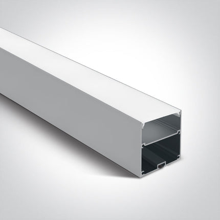 ONE Light | 7910A/AL SURFACE PROFILE 2m FOR 45mm STRIPS + PC OPAL DIFF - OEM NORDIC - Quality Parts Distribution