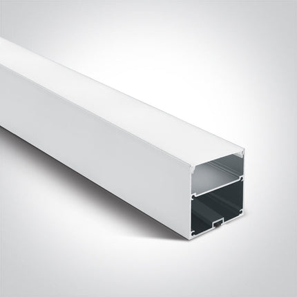 ONE Light | 7910A/W WHITE SURFACE PROFILE 2m FOR 45mm STRIPS + PC OPAL DIFFUSER - OEM NORDIC - Quality Parts Distribution