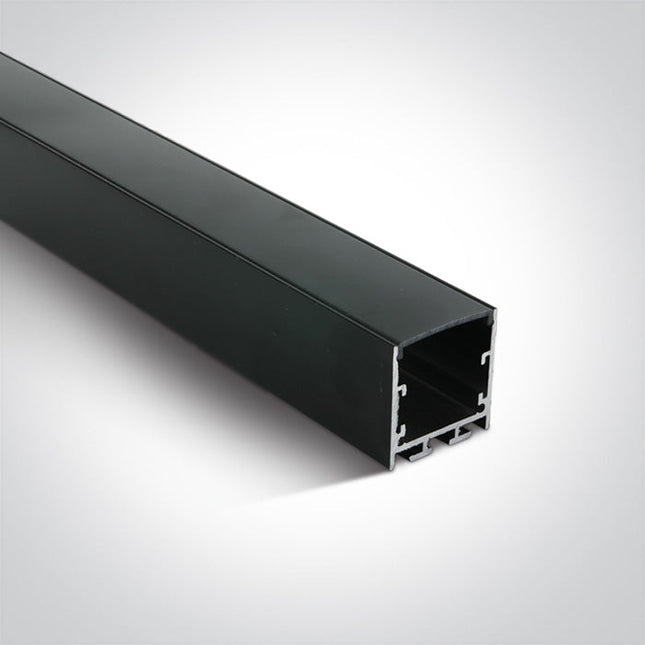 ONE Light | 7912/B/B BLACK PROFILE 2m + BLACK PC diffuser - OEM NORDIC - Quality Parts Distribution