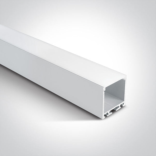 ONE Light | 7912/W WHITE PROFILE 2m + PC OPAL DIFFUSER - OEM NORDIC - Quality Parts Distribution