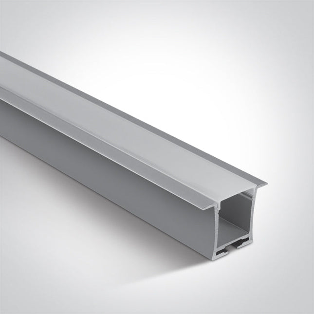 ONE Light | 7912R/AL RECESSED PROFILE 2m + PC opal diffuser - OEM NORDIC - Quality Parts Distribution