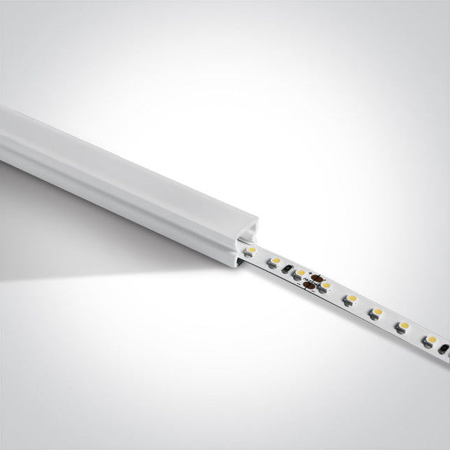 ONE Light | 7918/W WHITE IP68 PROFILE 2m + PMMA opal diffuser - OEM NORDIC - Quality Parts Distribution