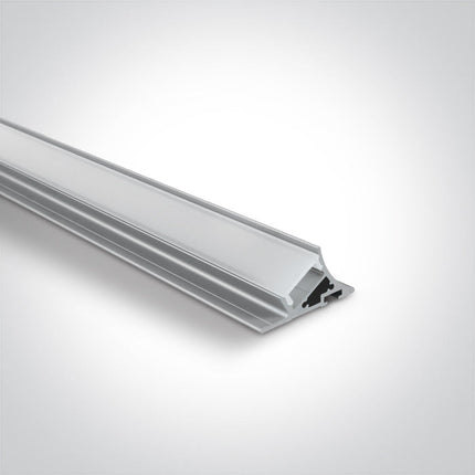 ONE Light | 7937T/AL SHELF PROFILE 2m + PC semi Opal diffuser - OEM NORDIC - Quality Parts Distribution