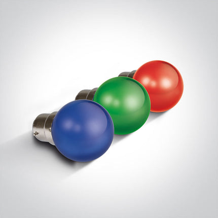 ONE Light | 9G01/GR/B GREEN LED BALL LAMP 0,5w B22 230v - OEM NORDIC - Quality Parts Distribution