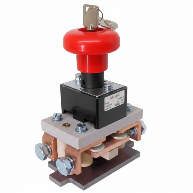 ED402L-2 Albright 400A Lockable Double Pole Single Throw Emergency Stop Switch - 96V Max.