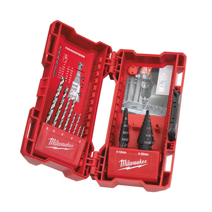 Step & Drill Bit 10 Pc Combo Set | Milwaukee 48899350 - OEM NORDIC - Quality Parts Distribution