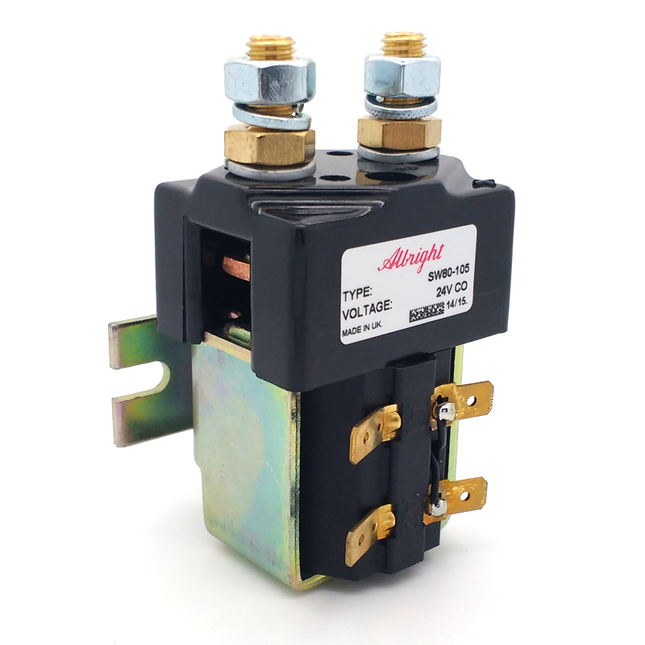Albright SW80-105 DC Contactor 100A 24V – Continuous Duty