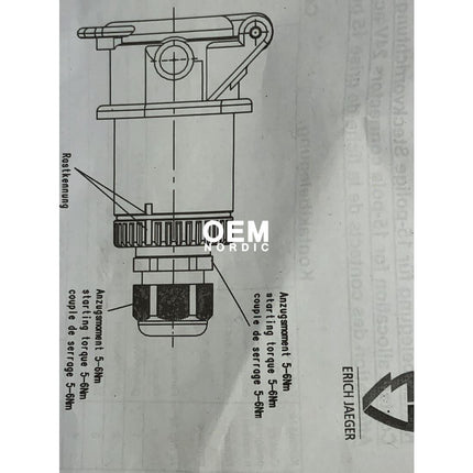Erich Jäeger AK65403 - ADR 15 PIN 15P/24V ADR / GGVS Socket Screw Terminals For Cable D=12-18mm - OEM NORDIC - Quality Parts Distribution