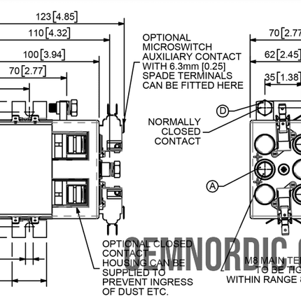 DC182-774L Albright 150A 12V DC - INT | Motor Reversing Contactor - OEM NORDIC - Quality Parts Distribution
