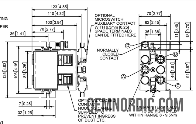DC182-774L Albright 150A 12V DC - INT | Motor Reversing Contactor - OEM NORDIC - Quality Parts Distribution