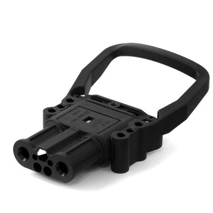 REMA Battery Connector DIN 160 Socket - With Fixed Handle & contacts, Standard Black Housing - OEM NORDIC - Quality Parts Distribution