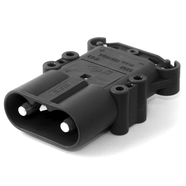 REMA BATTERY CONNECTOR DIN 320, PLUG with contacts, Battery Acid Resistant Housing - OEM NORDIC - Quality Parts Distribution