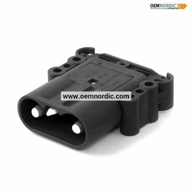 REMA BATTERY CONNECTOR DIN160, PLUG with contacts, Standard Black - OEM NORDIC - Quality Parts Distribution