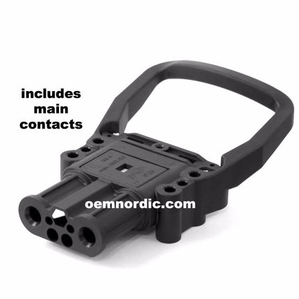 REMA Battery Connector DIN 160 Socket - With Fixed Handle & Contacts, Acid Proof Housing - OEM NORDIC - Quality Parts Distribution