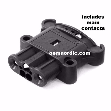 REMA BATTERY CONNECTOR DIN 80, SOCKET with contacts, Battery Acid Resistant Housing - OEM NORDIC - Quality Parts Distribution