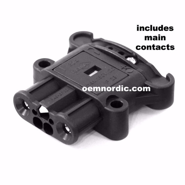 REMA BATTERY CONNECTOR DIN 80, SOCKET with contacts, Battery Acid Resistant Housing - OEM NORDIC - Quality Parts Distribution
