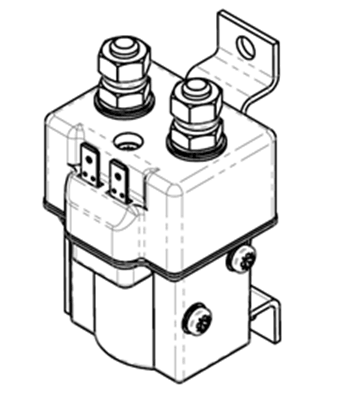 SW80-2243PE Albright 125A 24V INT 1-pole 1-throw Contactor - OEM NORDIC - Quality Parts Distribution