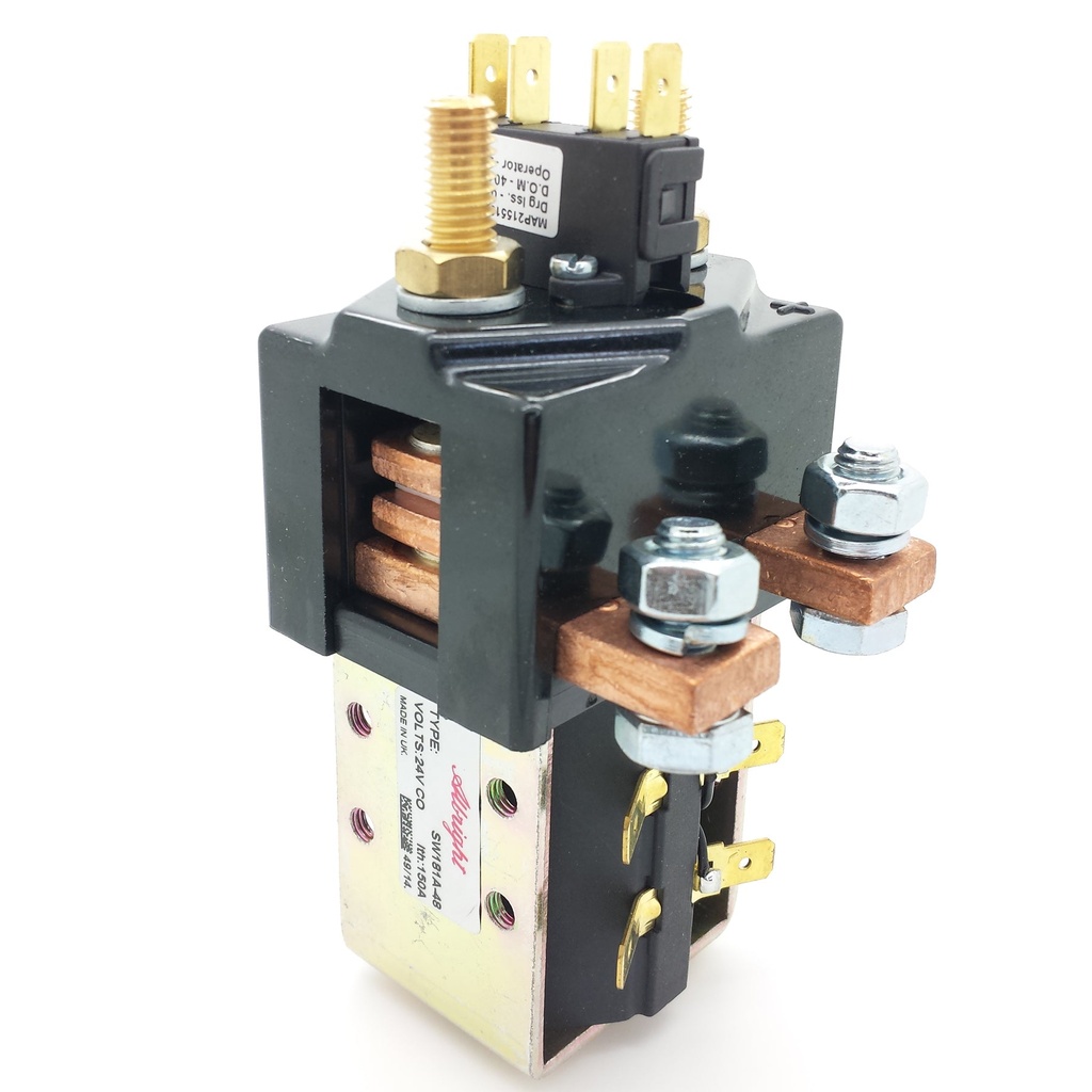 SW180AB-48 Albright 150A Single Acting Solenoid Contactor 24V CO