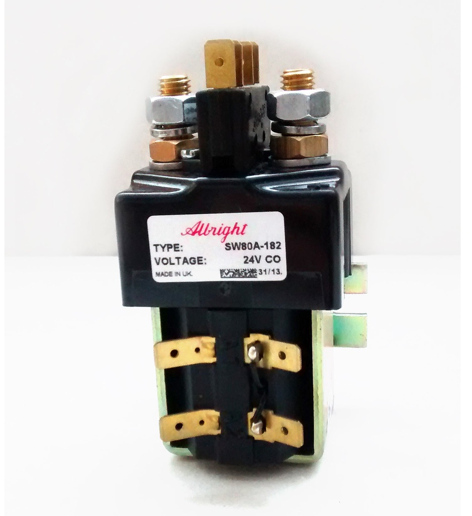 SW80A-182 Albright 100A/125A 24V CO 1-pole 1-throw Contactor