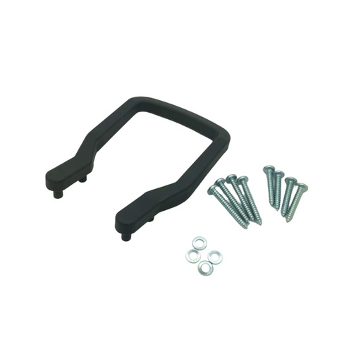 [106-108599] REMA 108599/7506663 DIN 160/ 320 A handle black - bended - with 8 screws for DIN 160/ 320